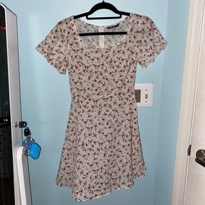 Sweetheart Neckline Floral Dress
